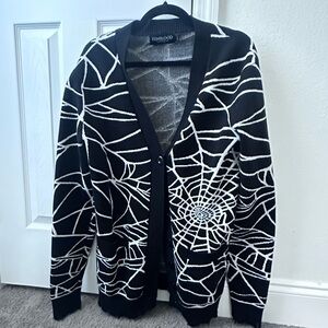 Foxblood Spiderweb Cardigan